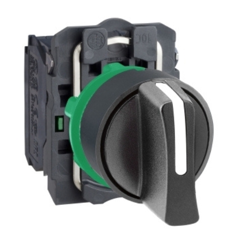 XB5AD33 Buton selector 2A 2ND Negru 230V - XB5AD33 - 3389110903454