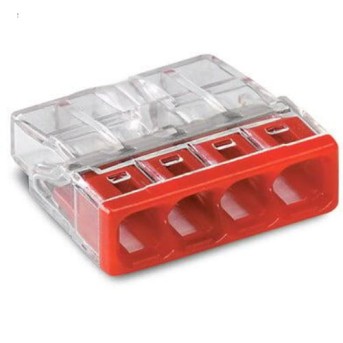 Conector Wago transparent 4x0.5-2.5mm fir plin maxim 24A - 2273-204 Conector Wago transparent 4x0.5-2.5mm fir plin maxim 24A - 2273-204
