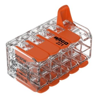 221-420 Conector Wago transparent 10x0.02-4mm maxim 32A - 221-420 221-420 Conector Wago transparent 10x0.02-4mm maxim 32A - 221-420