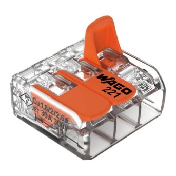 221-613 Conector Wago transparent 3x0.05-6mm maxim 41A - 221-613 - 4055143715416 221-613 Conector Wago transparent 3x0.05-6mm maxim 41A - 221-613 - 4055143715416