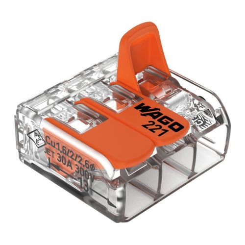 221-613 Conector Wago transparent 3x0.05-6mm maxim 41A - 221-613 - 4055143715416 221-613 Conector Wago transparent 3x0.05-6mm maxim 41A - 221-613 - 4055143715416