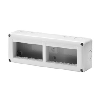 Carcasa aparenta pentru 8 module (4x2) orizontal GW27006 IP40 System Gri - GW27006 - 8011564055292