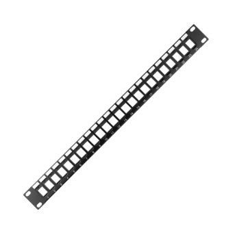 Panou rack UTP 24 porturi necablat 1U Negru - GW38537 - 8011564762817 Panou rack UTP 24 porturi necablat 1U Negru - GW38537 - 8011564762817