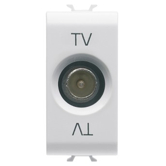 PRZ GW15362 Priza TV De trecere Tata 1 modul CH/Alb Satin - GW15362 - 8034035075605