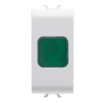 GW10622AB Buton indicator LED Verde 1 modul CH/Antibacterian - GW10622AB - 8034035071614