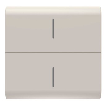 GW13820 Carcasa buton ECO 2 module CH/Bej Satin - GW13820 - 8034035098048