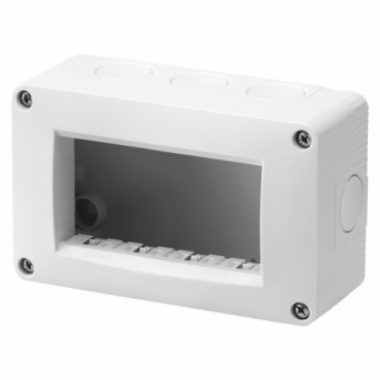 Carcasa aparenta modulara pentru 4 module, IP40, Gri - GW16504 - 8011564279315