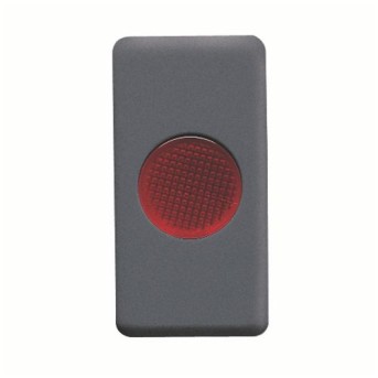 GW21603 Buton indicator Rosu 12/24/250V 1 modul SY/BK - GW21603 - 8011564129696