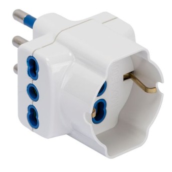 GW28416 Adaptor multiplu 3 iesiri 2x10A 2P+E S11 1x16A IT/DE Alb - GW28416 - 8011564783478 GW28416 Adaptor multiplu 3 iesiri 2x10A 2P+E S11 1x16A IT/DE Alb - GW28416 - 8011564783478
