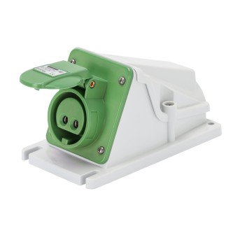GW62542 Priza industriala fixa 90G 2P 16A 24-42V 4h Verde IP44 - GW62542 - 8011564008656