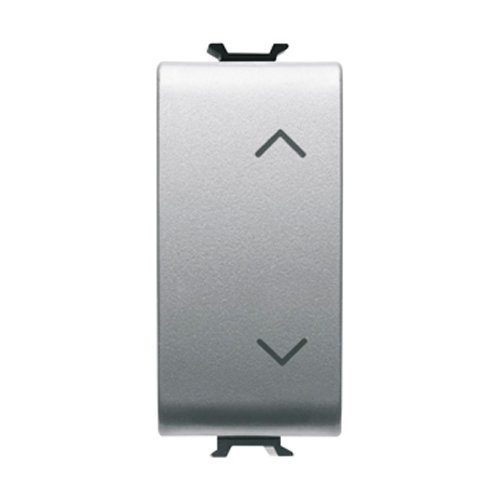 Intrerupator Up/Down 1P 10AX 1 modul CH/Gri Titan - GW14121 - 8011564265820