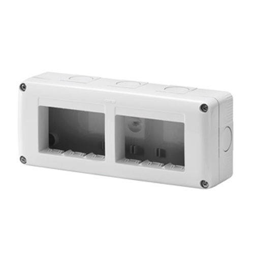 Carcasa aparenta 6 module (3x2) orizontal GW27005 IP40 System Gri - GW27005 - 8011564055285