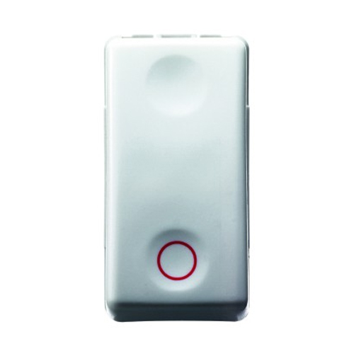 GW20519 Buton cu revenire cu simbol 1P NA 10A 1 modul SY/WH - GW20519 - 8011564077317