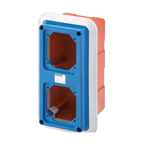 DZR GW66743N Doza verticala cu cadru si suport sub tencuiala IP55 - GW66743N - 8011564745124