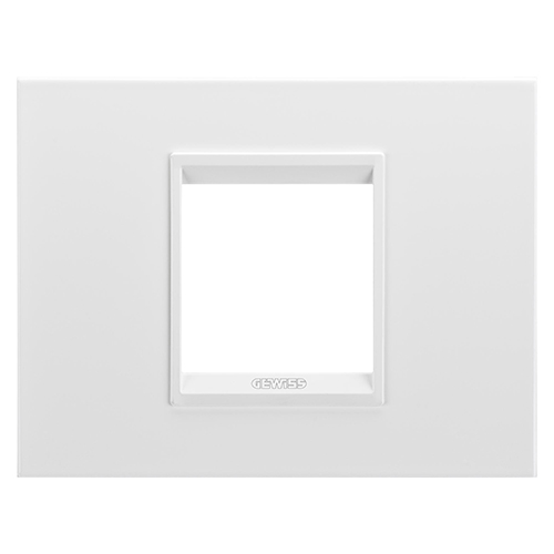 GW16202XW Rama Lux monocrom 2 module CH/Alb Satin - GW16202XW - 8034035070303