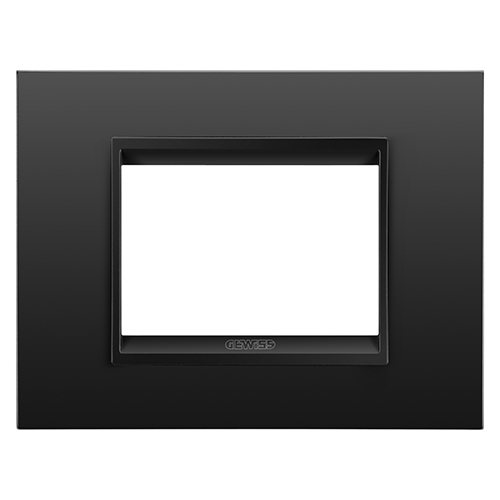 GW16203XM Rama Lux monocrom 3 module CH/Negru Satin - GW16203XM - 8034035070341
