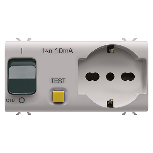 PRZ GW13322 Priza cu interblocare 1P+N 16A 4 module CH/Bej Satin - GW13322 - 8034035072864