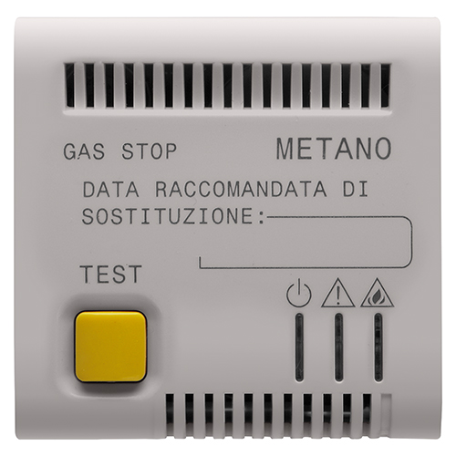 GW13712 Detector de gaz 12V AC/DC 2 module CH/Bej Satin - GW13712 - 8034035073915