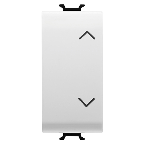 GW15121 Intrerupator 3 pozitii Up/Down 1P 10AX 1 modul CH/Alb Satin - GW15121 - 8034035074851