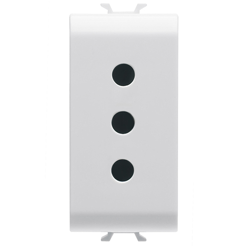 PRZ GW15201 Priza 2P+E 10A P11 1 modul CH/Alb Satin - GW15201 - 8034035075278
