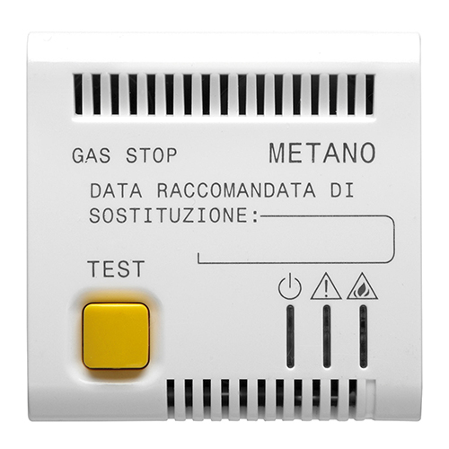 GW15712 Detector de gaz 12V AC/DC 2 module CH/Alb Satin - GW15712 - 8034035076619