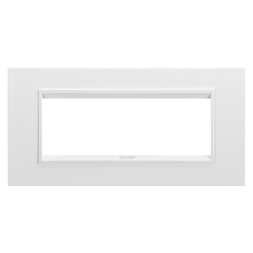 GW16206YB Rama Lux monocrom 6 module CH/Alb - GW16206YB - 8034035077685