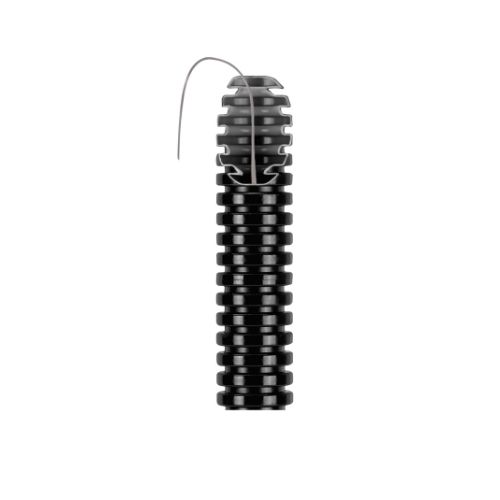 Tub flexibil DX15140R negru cu fir de tragere mediu 2J diametrul 40mm rola 25m - DX15140R - 8034035440663