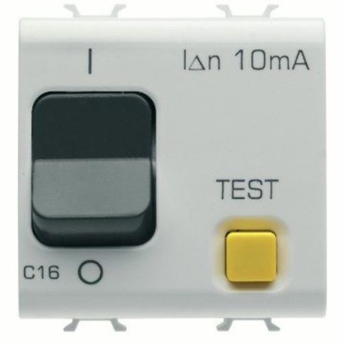 GW10488 Intreruptor magneto-termic diferential 1P+N C16 10mA 3KA 2 module CH/Alb - GW10488 - 8011564262812