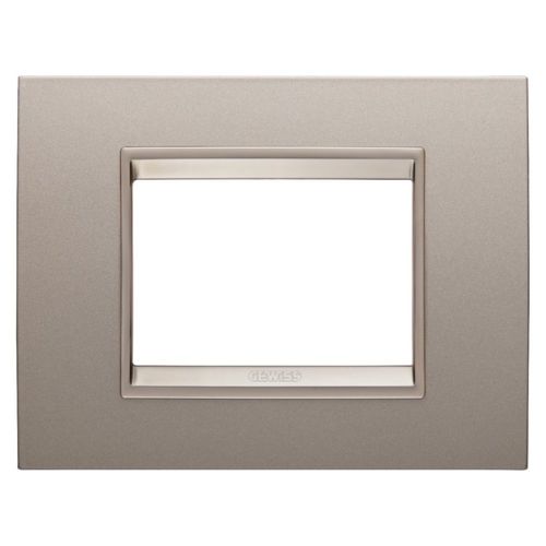Rama pentru doza modulara, GEWISS, Chorus, LUX, 3 module, bronz perlat - GW16203XP - 8034035093043