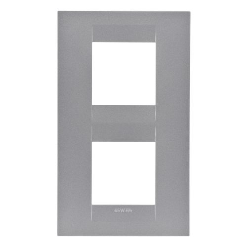 GW16424VT Rama Geo International 2+2 module Vertical CH/Gri-Titan - GW16424VT - 8011564767485