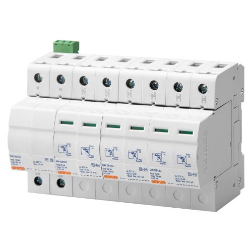 Dispozitiv de protectie la suprasarcina 3P+N 25KA tip 1+2 - GWD6405 - 8011564774834