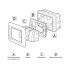 Priza cu protectie copii standard german 250V 16A 2P+E 2 module System alb - GW20265 - 8011564038516