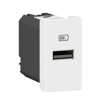 PRZ 077650L Mosaic Priza USB A 3A 15W 1 modul Alb - LG-077650L - 3414972242455