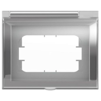 26603 Matix Capac cu rama 3 module IP44 Argintiu - BT-26603 - 8005543513729