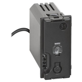 Modul conectat K4531C Living Now pentru priza 1 modul Negru - K4531C - 8005543612606 Modul conectat K4531C Living Now pentru priza 1 modul Negru - K4531C - 8005543612606
