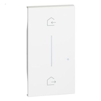 Capac / Tasta KW40M2 Living Now cu Simbol IN/OUT iluminabil pentru K4570CW 2 module Alb - KW40M2 - 8005543620144 Capac / Tasta KW40M2 Living Now cu Simbol IN/OUT iluminabil pentru K4570CW 2 module Alb - KW40M2 - 8005543620144