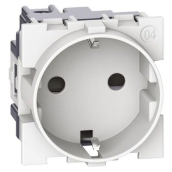 PRZ KW4141 Living Now Priza Schuko DE 2P+T 16A 2 module Alb - BT-KW4141 - 8005543648711