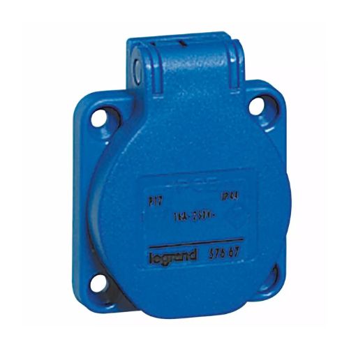 057667 Priza pentru usa de tablou 2P+T 16A Albastru IP44 - LG-057667 - 3245060576677