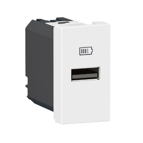 PRZ 077650L Mosaic Priza USB A 3A 15W 1 modul Alb - LG-077650L - 3414972242455