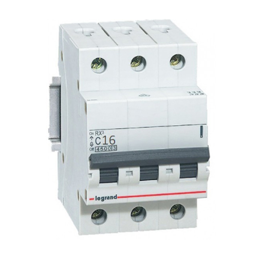 Disjunctor 419708 RX3 tripolar 16A C 4.5KA 3M - LG-419708 - 3414970369024