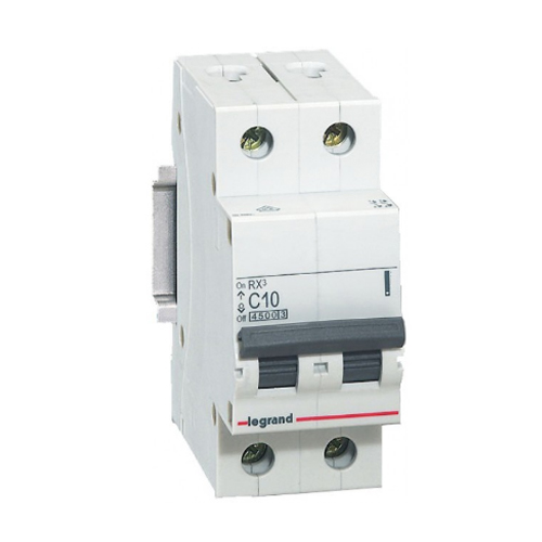 Disjunctor 419695 RX3 bipolar 10A C 4.5KA 2M - LG-419695 - 3414970368744