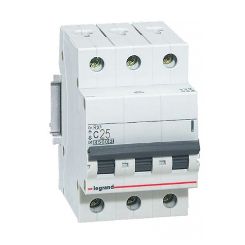 Disjunctor 419710 RX3 tripolar 25A C 4.5KA 3M - LG-419710 - 3414970369062