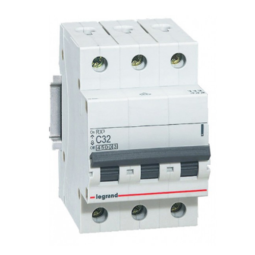 Disjunctor 419711 RX3 tripolar 32A C 4.5KA 3M - LG-419711 - 3414970369086