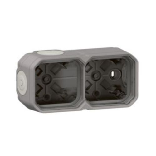 Plexo Doza aplicata 2 module, IP55, Gri - 069672L - 3414971881198