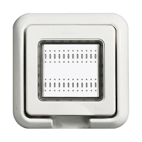 Rama aparenta 24602N Luna 2 module IP55 Alb - 24602N - 8012199415994