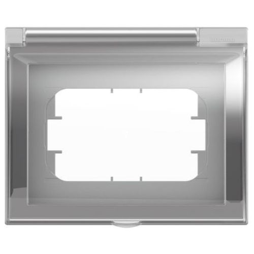 26603 Matix Capac cu rama 3 module IP44 Argintiu - BT-26603 - 8005543513729