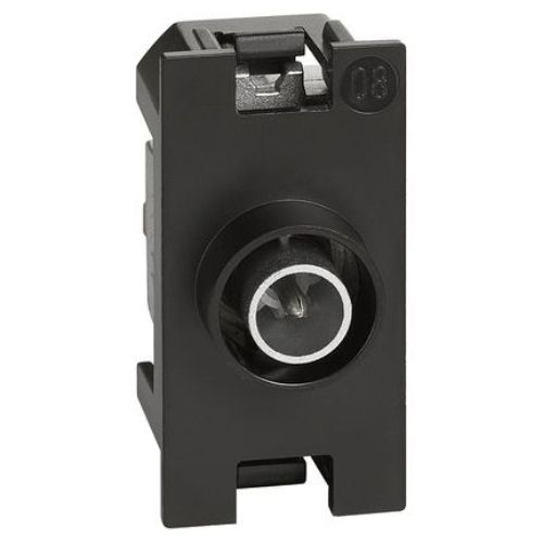Priza TV Direct fara tasta K4202D Living Now 1 modul Negru - K4202D - 8005543610282
