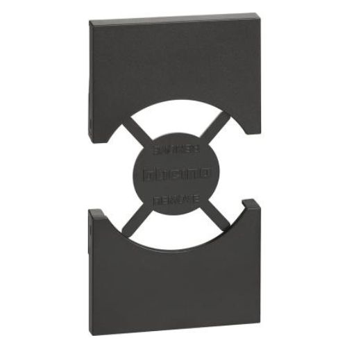 Capac / Tasta pentru priza KG03 Living Now 2 module Negru - KG03 - 8005543611456