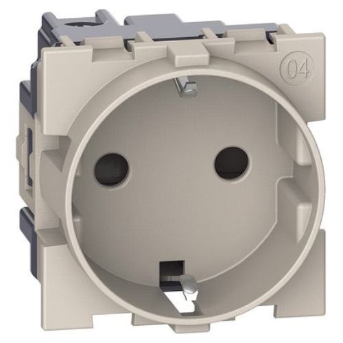 Priza Schuko KM4141 Living Now DE 2P+T 16A 2 module Nisip - KM4141 - 8005543648766