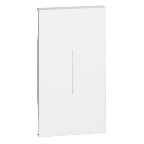Capac / Tasta KW01M2 Living Now pentru intrerupator 2 module iluminabil Alb - KW01M2 - 8005543613375